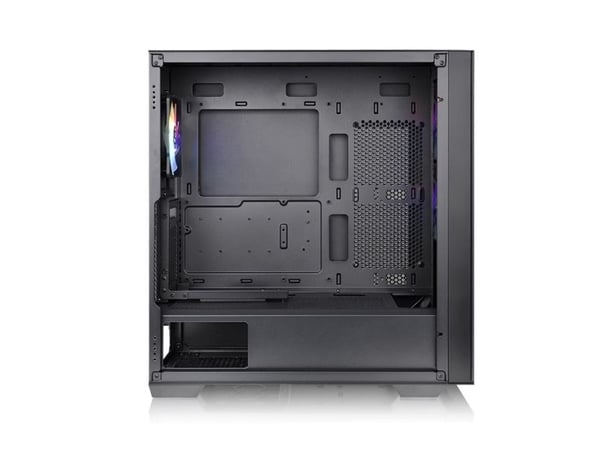 Thermaltake Divider 370 TG ARGB - Mid tower - utökad ATX - genomskinlig sidopanel (härdat glas) - ingen strömförsörjning (PS/2) - svart - USB/ljud