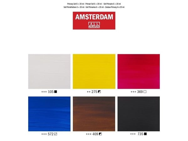 Amsterdam Standard Series akrylmaling grunndose | 6 x