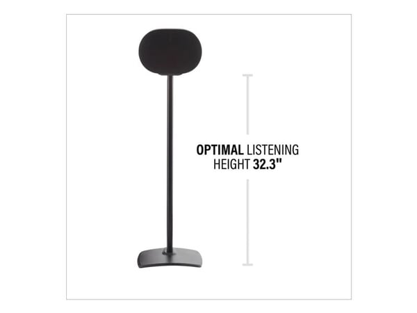 SANUS WSSE32 lattiajalustat Sonos Era 300 -kaiuttimille, musta, 2 kpl