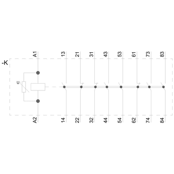 Siemens 3RH2353-1CG60-0KA0 apukytkin 1 kpl, 50 mm, 61,5 mm, 120,5 mm, 286 g