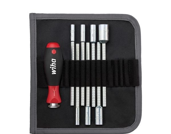 Wiha 27712, Rød, Plast, Chrom-molybdæn stål, 5,5.5,5,6,7,8,8,10 mm, 12 cm, 15 cm