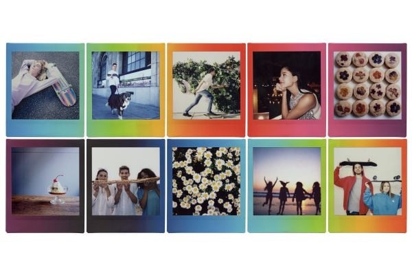 Fujifilm Instax Square Rainbow - Färgfilm för snabbframkallning - 10 exponeringar