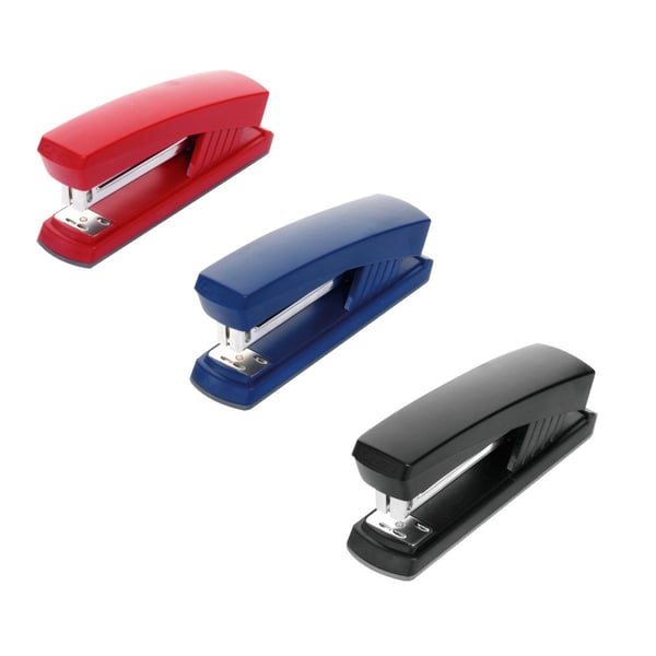 Herlitz 8757007, Assorterte farger, Standard klemform, No.24/6, Metall, Plastikk, Parallell, Boks