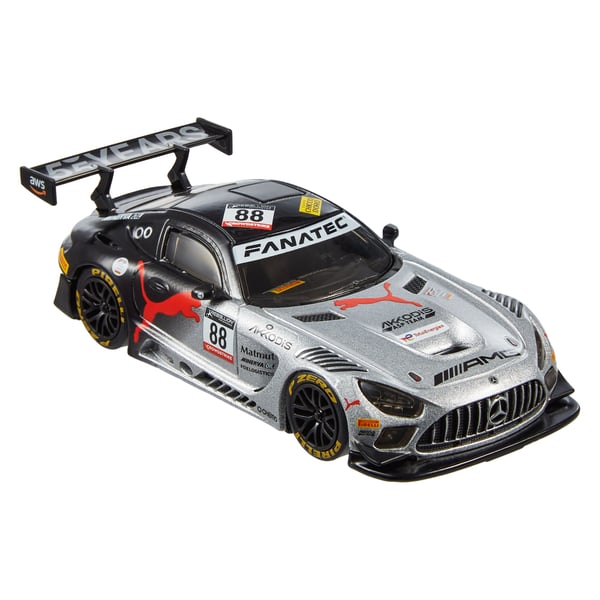 Hot Wheels PREMIUM 1:43RD Mercedes-AMG GT3 Vehicle, Bil, 14 år, Plast, Metall, Sort, Rød, Sølv
