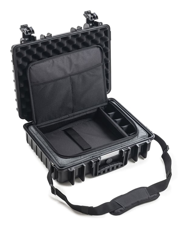 B&W Cases PP.162.TEX, Hårt fodral, Svart, Polypropylen (PP), Monokromatiskt, 16,2 l, -30 - 80 ° C