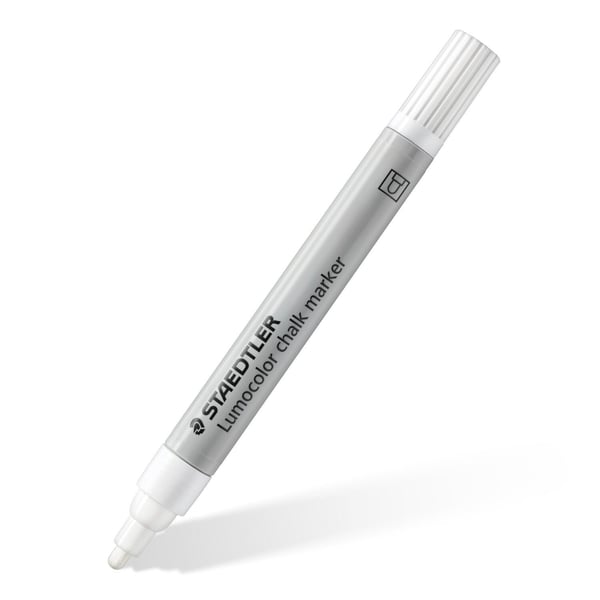 Staedtler Lumocolor, Sininen, Punainen, Valkoinen, Keltainen, Bullet, Hajuton, 4 kpl