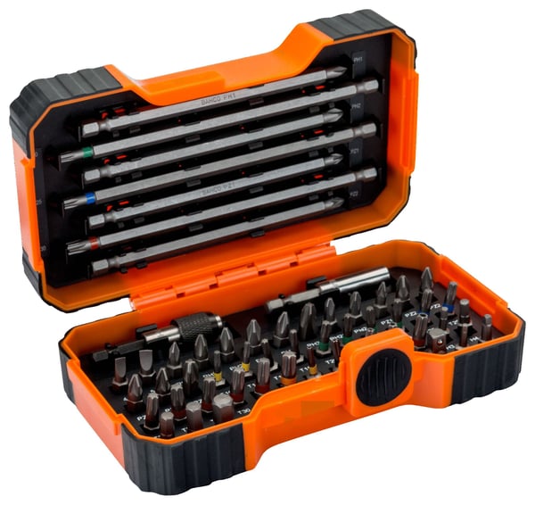 Bahco-bittisarja 1/4" 54 kpl LIGE-PH-PZ-TX-TX-TX reiällä-HEX