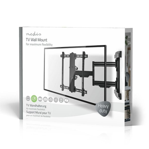 Nedis TVWM6550BK, 94 cm (37"), 2,03 m (80"), 50 kg, 200 x 100 mm, 600 x 400 mm, Musta