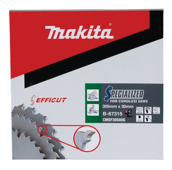 Makita B-67315, Trä, 30,5 cm, 3 cm, 2,15 mm, 5000 RPM, 1 styck