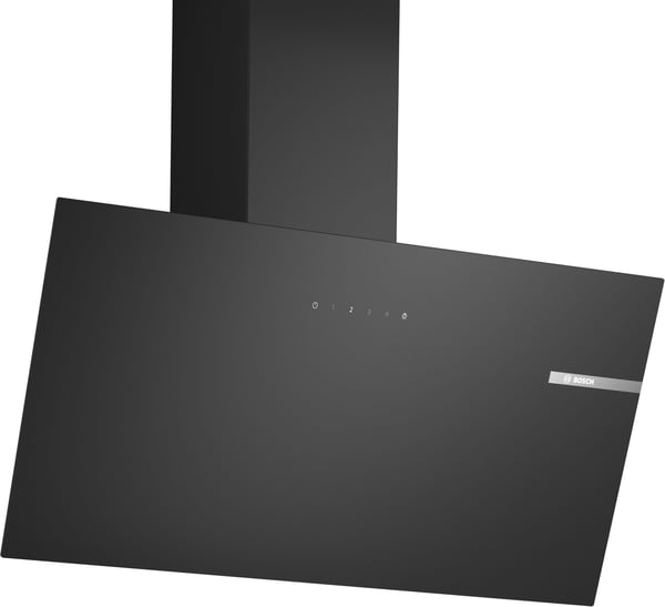Bosch Serie | 2 DWK85DK60 - Panser - skorsteinvinklet - bredde: 79 cm - dybde: 32.5 cm - ekstraksjon og resirkulasjon (-) - svart