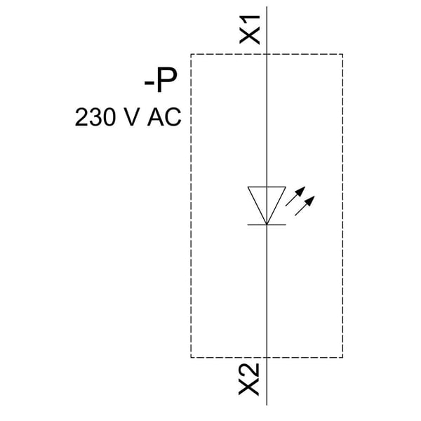 Siemens 3SU1156-6AA60-3AA0 Valoilmaisin 1 kpl