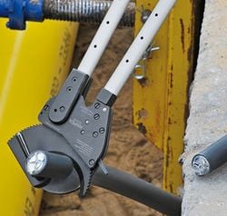 KNIPEX kabelsax med ratchetprincip och teleskophandtag, 630 mm