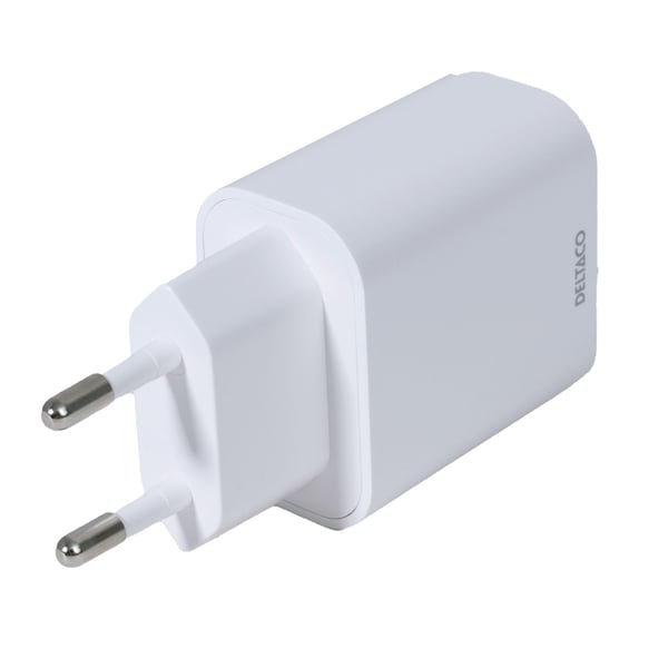 Deltaco USB-AC182 vegglader 18 W 1x USB-A, hvit