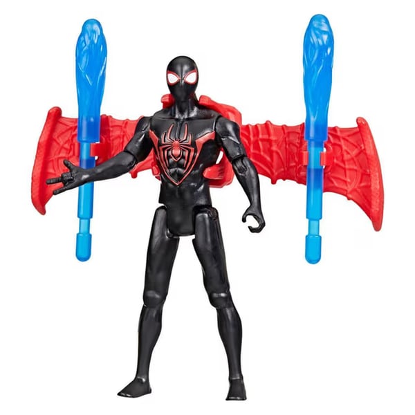 Hasbro Spider-Man Morales Speed Racer -leluauto + 10 cm:n hahmo