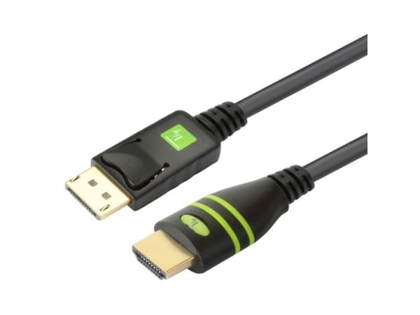 TECHly ICOC DSP-H-020 - Adapterkabel - DisplayPort hann til HDMI hann - 2 m - skjermet - svart