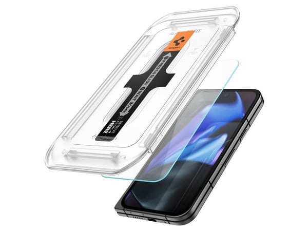 Spigen GLAS.tR EZ Fit, Google, Google Pixel 9 Pro Fold (2024), Pölynkestävä, Naarmuuntumisenkestävä, Läpinäkyvä, 2 kpl