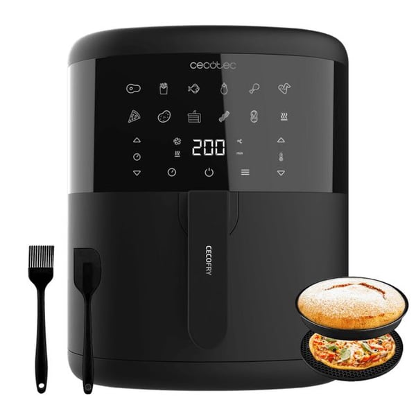 Cecotec airfryer/varmluftfritös utan olja Cecotec Bezolejowa 6000 svart 1700 W 6 L