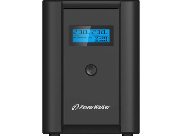 PowerWalker VI 2200 LCD - UPS - AC 230 V - 1200 watt - 2200 VA - 9 Ah - USB - utgangskontakter: 4 - svart