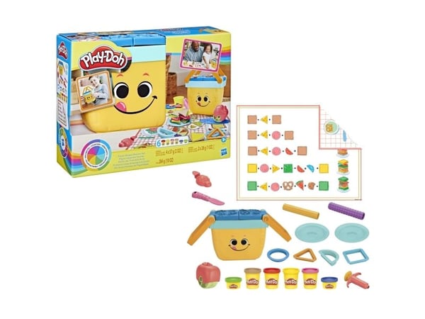 Play-Doh Picnic Shapes Starter Set, Pysselset för barn, 3 År, Giftfri, Keramik, Multifärg