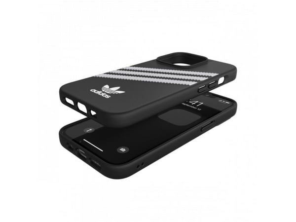 Adidas 47114, Suojus, Apple, iPhone 13/13 Pro, 15,5 cm (6.1"), Musta, Valkoinen