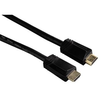 Hama High Speed - HDMI-kabel med Ethernet - HDMI hann til HDMI hann - 3 m - skjermet - svart