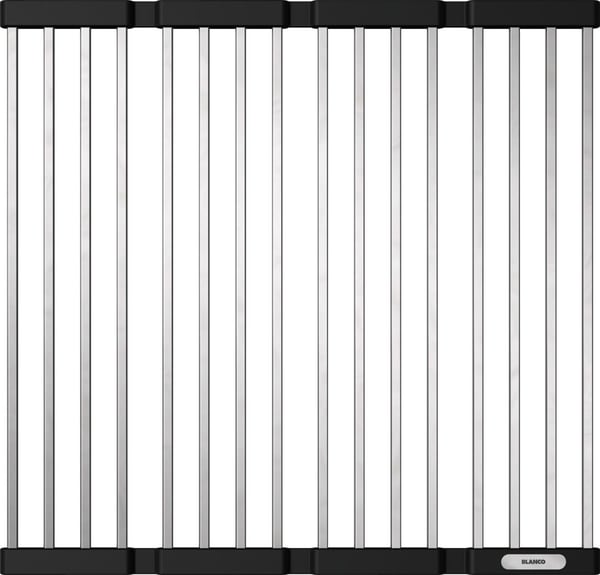 BLANCO 238483, Sink grid, Rustfritt stål, Plast, Sølv, Svart, 460 mm, 440 mm
