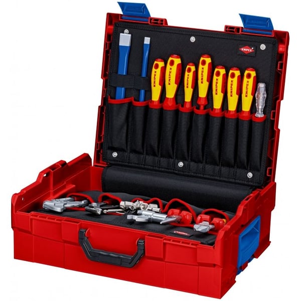 Knipex 00 21 19 LB S, Musta, Metallinen, Punainen, Keltainen, 442 mm, 357 mm, 151 mm, 9,4 kg, 375 x 311 x 107 mm