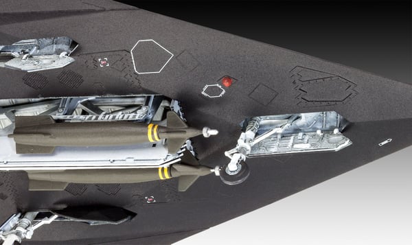 Revell 03899, Luftfarkostmodell med fast vinge, Monteringssats, 1:72, F-117 Stealth Fighter, 37 styck, 10 År