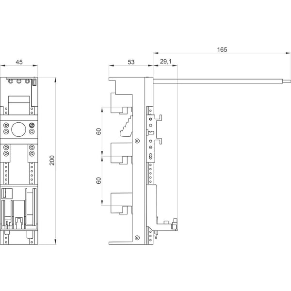 Siemens 8US12515DS11 Laitesovitin 25 A 690 V