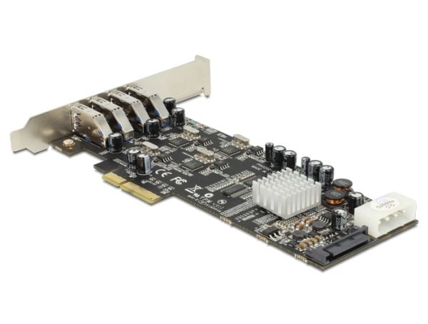 DeLOCK 89365, PCIe, USB 3.2 Gen 1 (3.1 Gen 1), Windows XP/XP-64/Vista/Vista-64/7/7-64/8, Linux, 5 Gbit/s, Windows 7 Home Basic, Windows 7 Home Basi...