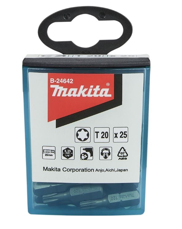 Makita B-24642, 25 styck, Torx, 1/4", T25, 25 mm