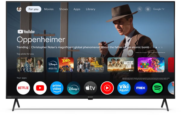 Sharp 50HP5265E - 50":n diagonaalinen luokan LED-taustavalaistu LCD-televisio - QLED - Älytelevisio - Google TV - 4K UHD (2160p) 3840 x 2160 - HDR ...