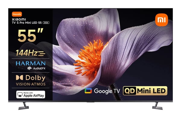 Xiaomi TV S Pro 2026 QD-Mini LED -televisio 55" 4K 144 Hz, harmaa