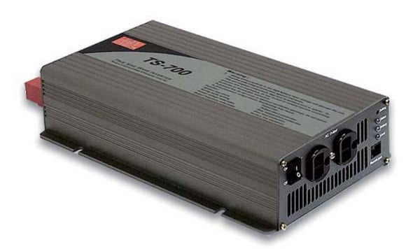 MEAN WELL TS-700-248B, Universell, 42 - 60 V, 700 W, 240 V, Svart, DC-to-AC