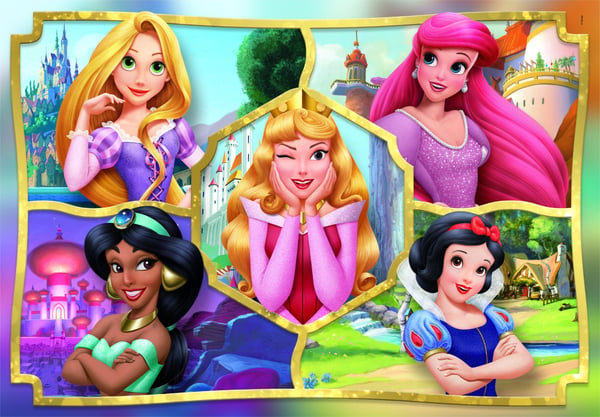 Clementoni Puslespil Super Disney Princess, 104 brikker