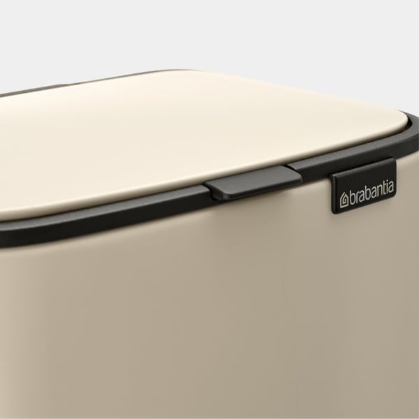 Brabantia Bo, 4 L, Suorakulmainen, Terästä, Beige, Muovi, Poljin