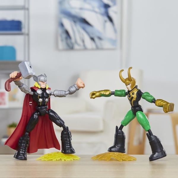 Marvel Avengers Bend and Flex Thor Vs. Loki, 4 år, Avengers, Flerfarget