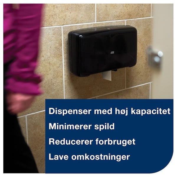 Toalettpapir Tork T2 Mini Jumbo 2-lags natur - (12 ruller per kartong)
