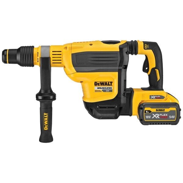 DeWALT DCH614X2-QW, SDS Max, Musta, Keltainen, Harjaton moottori, 4,5 cm, 190 RPM, 380 RPM