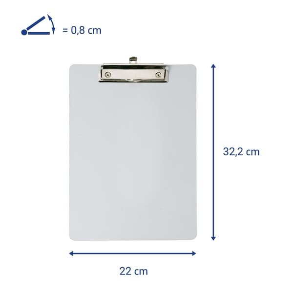 MAUL MAULoutdoor, A4, Hvit, Plast, 3 mm, 322 mm, 13 mm