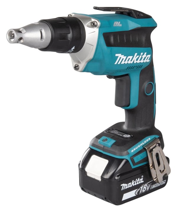 Makita DFS452TJX2, Elektrisk skrutrekker, Pistolhåndtak, 1/4", Svart, Blå, Grå, Børsteløs, 4000 RPM