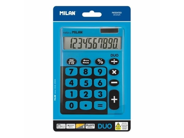 Milan Calculator 10 asentoa Touch Duo sininen