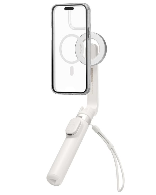 Spigen MagSafe Tripod Selfie Stick, Älypuhelin, Beige, Apple, Akryylinitriilibutadieenistyreeni (ABS), Alumiini, Polykarbonaatti (PC), Silikoni, 2 ...