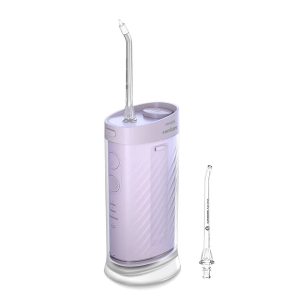 Philips Sonicare Compact Flosser 1000 HX3333 Munnskyller, Munnskyller, 0,2 l, Lilla, Trådløs munnskyller, Knapper, Batteri