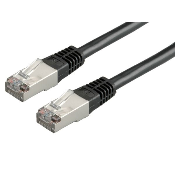 ROLINE 21.15.0165, 5 m, Cat5e, F/UTP (FTP), RJ-45, RJ-45, Sort