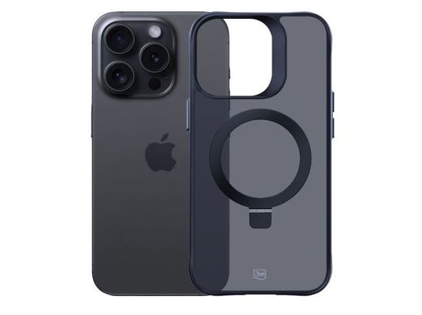 3MK Smoke Case Mag&Stand, Etui, Apple, iPhone 16 Pro Max, 17,5 cm (6.9"), Sort