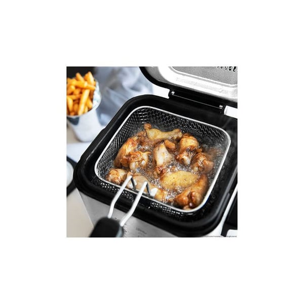Cecotec CleanFry Infinity 1500, Frityrkoker, 1,5 l, 190 °C, Single/enkelt, Rustfritt stål, Knapper