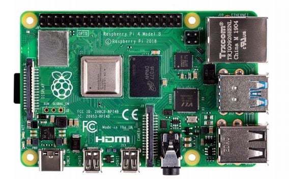 Raspberry Pi 4 Model B enkortsmaskin 2 GB RAM BCM2711