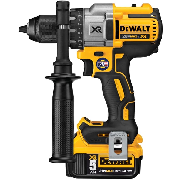 DEWALT DCD991P2-QW akkuporakone 18 V 95 Nm 3-vaihteinen, 2 kpl 5 Ah akkuja