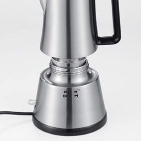 Cloer 5928 elektrisk espressomaskin 365 W 6 kopper, matt rustfritt stål